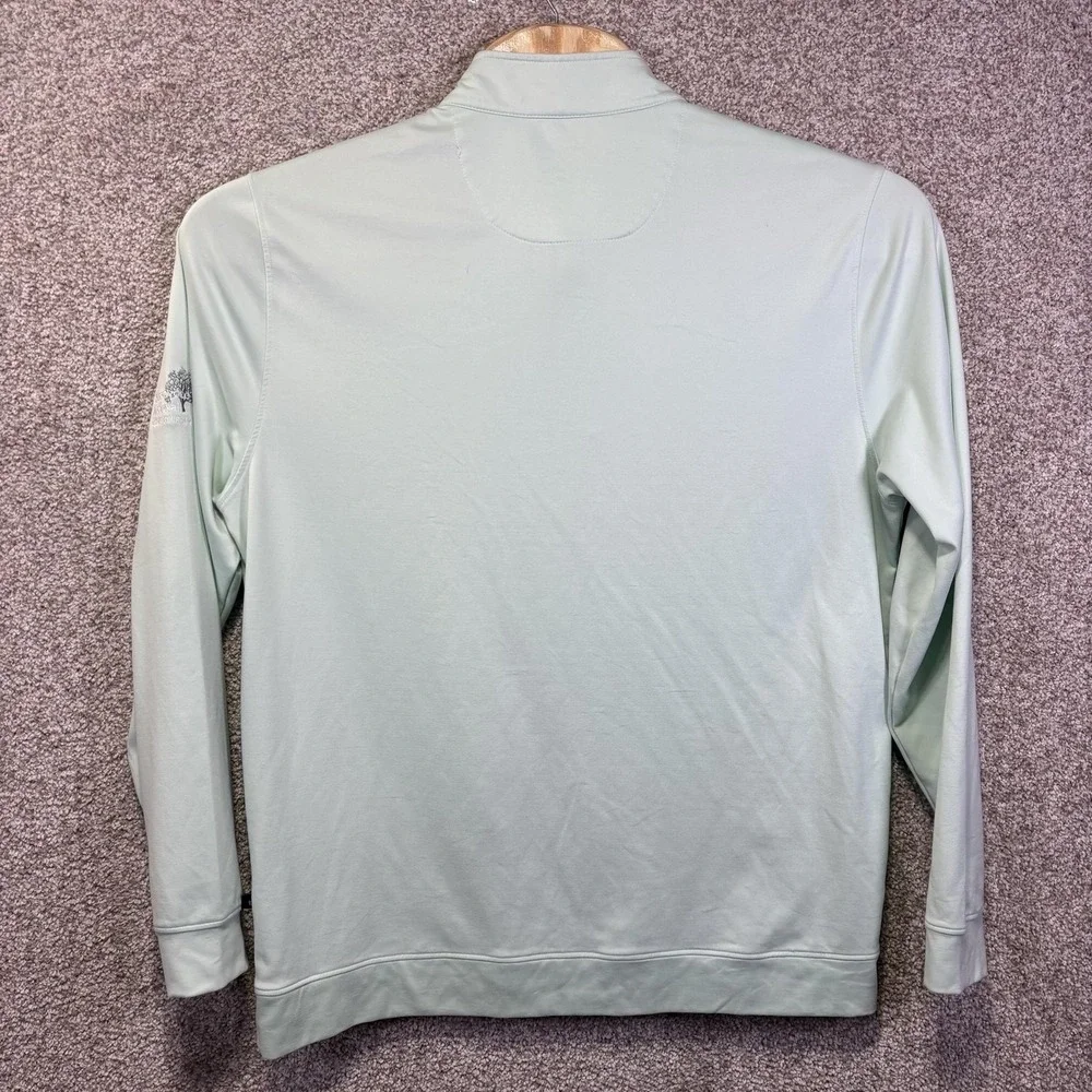 Swannies Pullover Mens XL Green 1/4 Zip Long Sleeve Golf Top Riverwood National